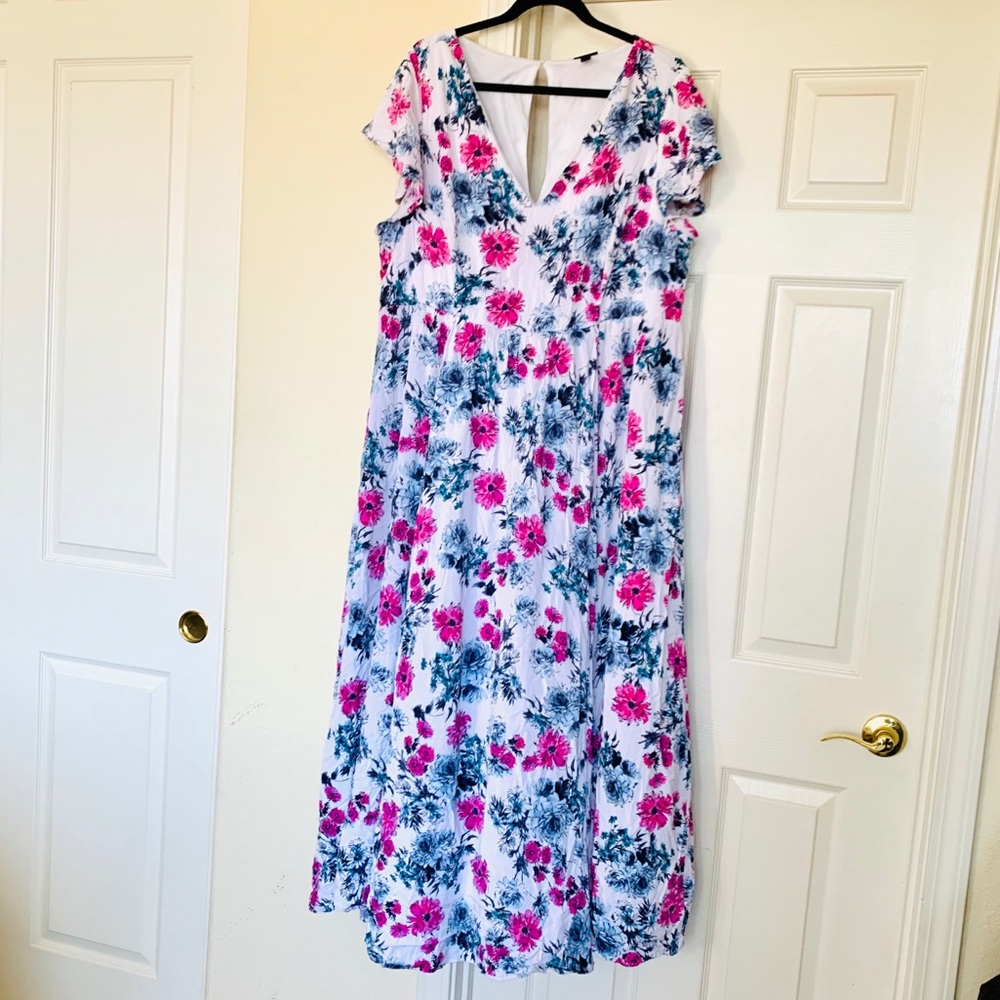 TORRID SIZE 3 Floral Maxi Challis Dress